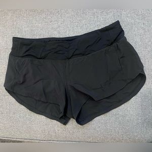 Lululemon Speed Up Shorts Size 6 Black. EUC